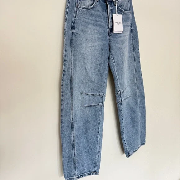 Vervet Blue Women's Kate Barrel Fit Jeans - Light Blue - Picture 6 of 16